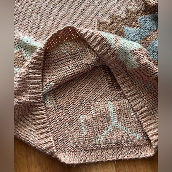 Sundance Cowl Neck Southwest Chunky Knit Sweater Boho Size M - Picture 7 of 13